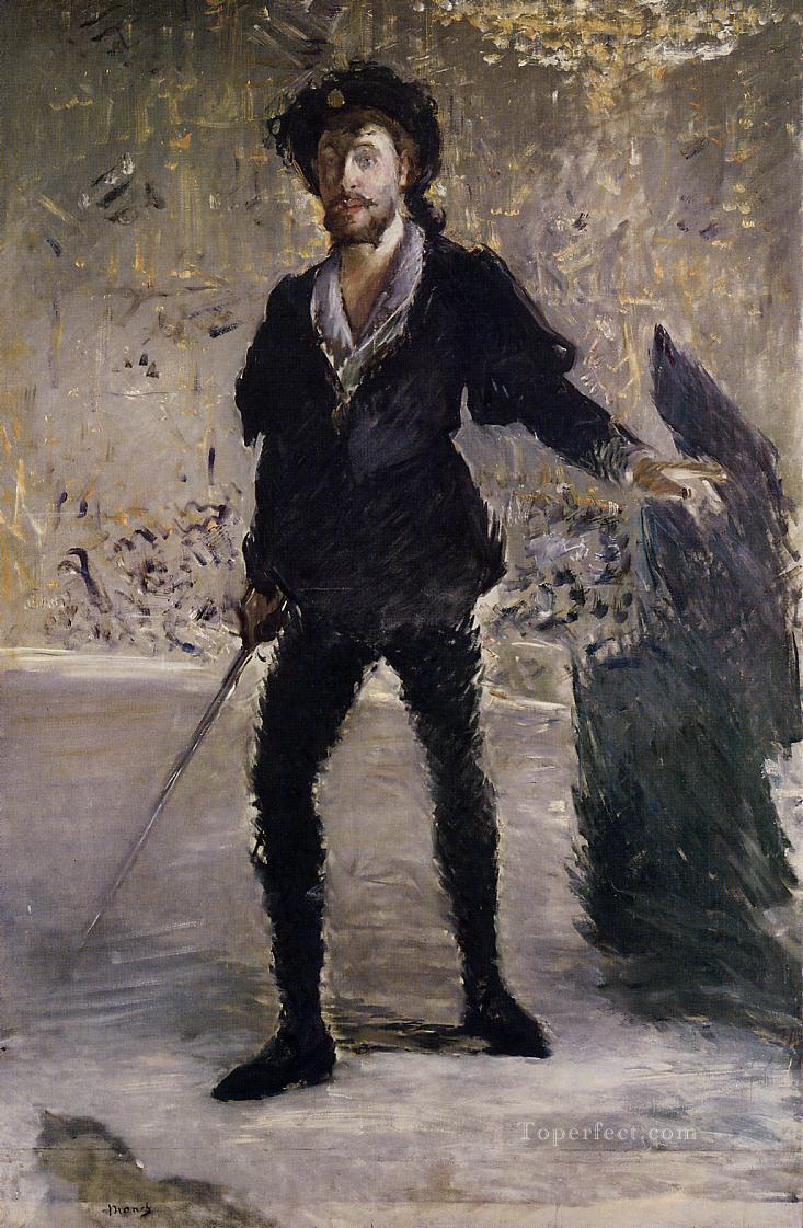 ハムレットとしてのフォーレの肖像 エドゥアール・マネ油絵